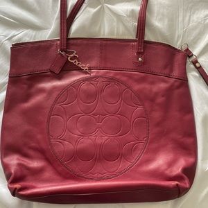Coach Leather Tote Bag